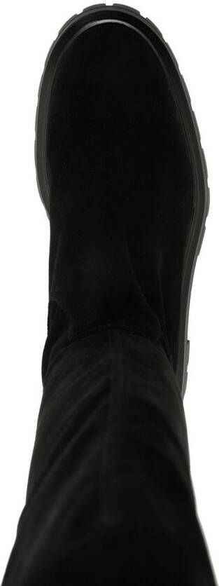 Stuart Weitzman tie-fastened thigh high boots Black