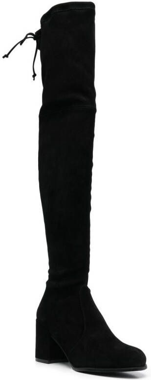 Stuart Weitzman Tieland 85mm thigh-high boots Black
