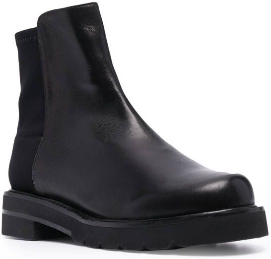 Stuart Weitzman two-tone ankle boots Black