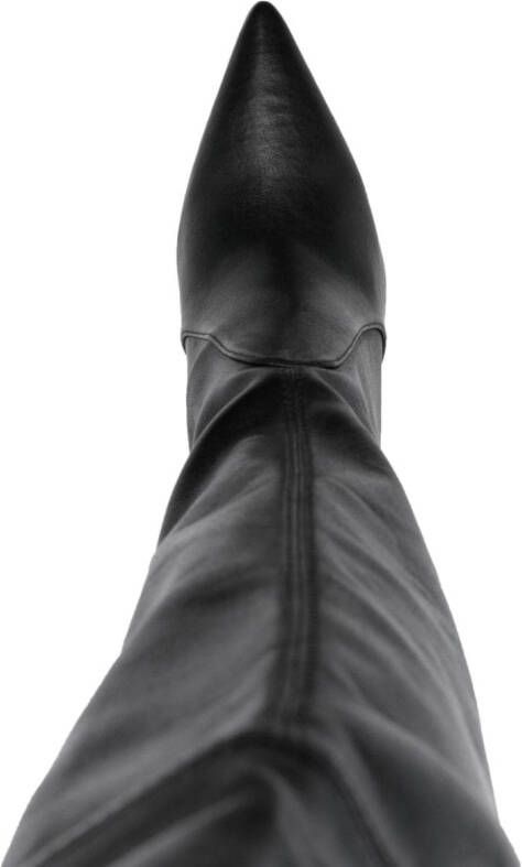 Stuart Weitzman Ultrastuart 110mm leather boots Black