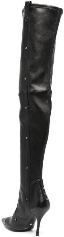 Stuart Weitzman Ultrastuart Maverick 110mm leather boots Black