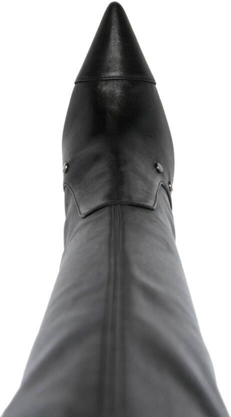 Stuart Weitzman Ultrastuart Maverick 110mm leather boots Black