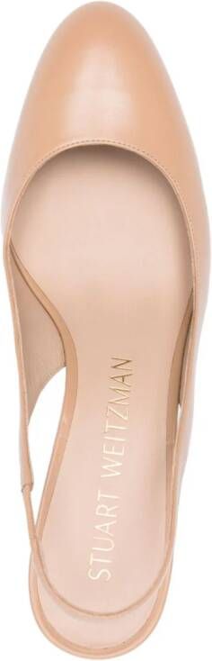 Stuart Weitzman Vida 75mm leather pumps Neutrals