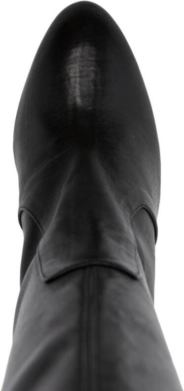 Stuart Weitzman Vidaland 100mm thigh-high leather boots Black