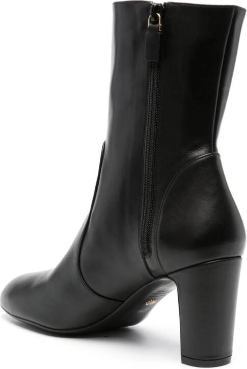 Stuart Weitzman Vita 75mm leather boots Black