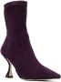 Stuart Weitzman XCurved 85mm sock-style boots Purple - Thumbnail 2