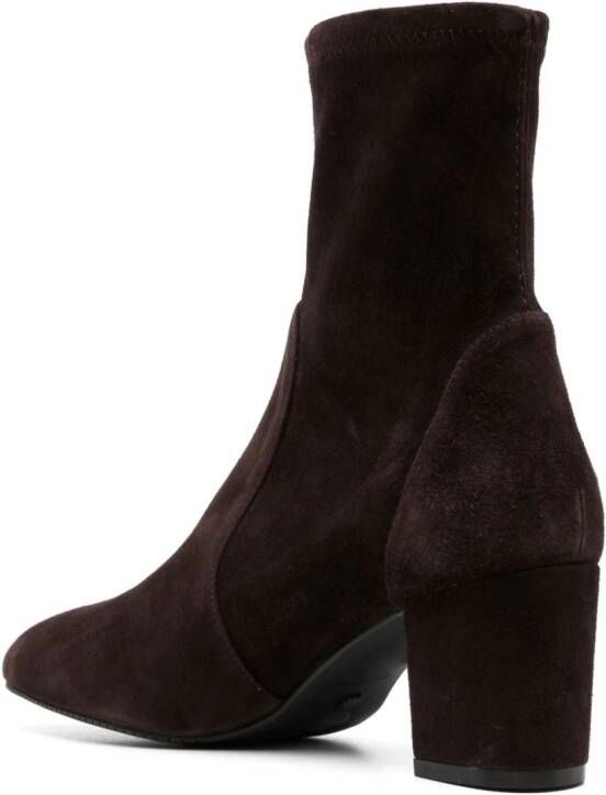 Stuart Weitzman Yuliana 80mm suede ankle boots Brown