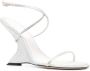Studio Amelia 110mm crystal-embellished wedge sandals White - Thumbnail 2