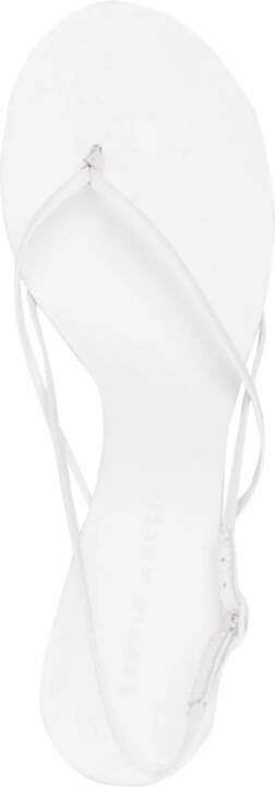 Studio Amelia 50mm leather sandals White