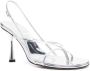 Studio Amelia 95mm metallic-finish open-toe sandals Silver - Thumbnail 2