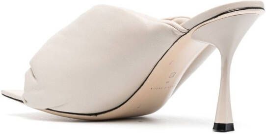 Studio Amelia Croissant 100mm mules Neutrals