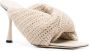 Studio Amelia Croissant crochet 90mm mules Neutrals - Thumbnail 2