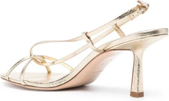 Studio Amelia cross-front high-heel sandals Gold