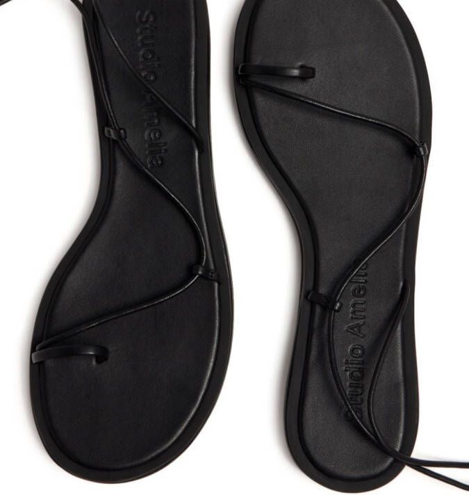Studio Amelia Emily leather sandals Black
