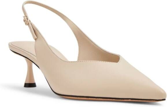 Studio Amelia Razor 50mm leather pumps Neutrals