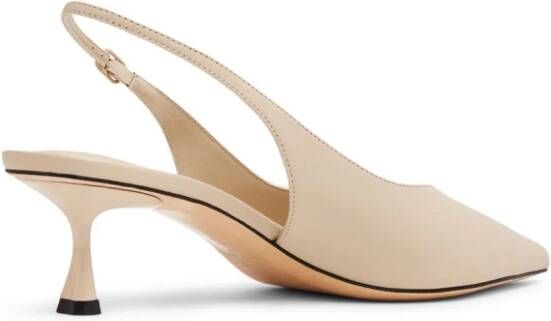 Studio Amelia Razor 50mm leather pumps Neutrals