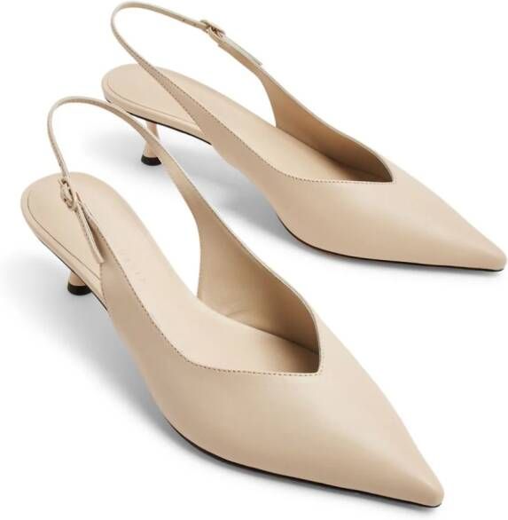 Studio Amelia Razor 50mm leather pumps Neutrals