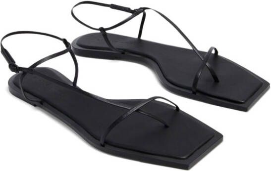 Studio Amelia strappy leather sandals Black