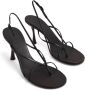 Studio Amelia Wishbone 90mm leather sandals Black - Thumbnail 4