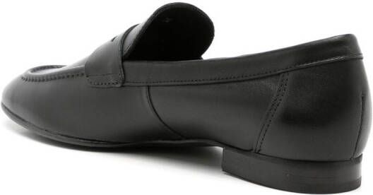 Studio Chofakian almond toe leather loafers Black