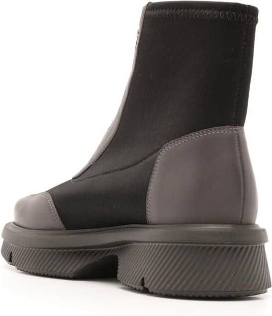 Studio Chofakian Bota Baselitz zip-front boots Black