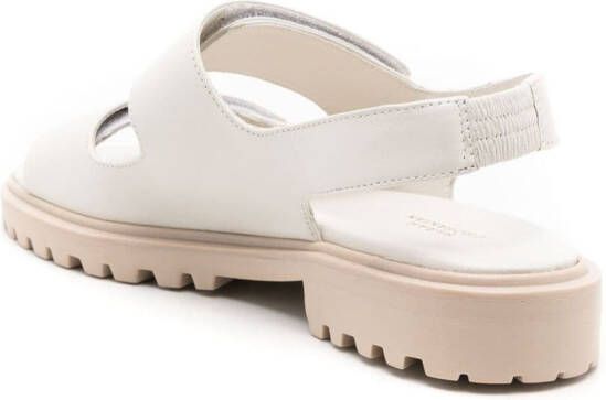 Studio Chofakian Catherine leather sandals White
