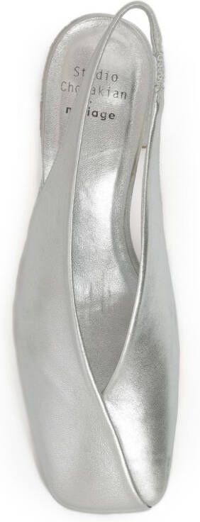 Studio Chofakian Scarpin Studio 45mm leather pumps Silver