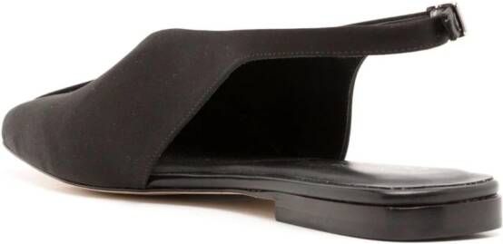 Studio Chofakian square-toe leather pumps Black