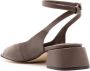 Studio Chofakian square-toe leather sandals Brown - Thumbnail 3