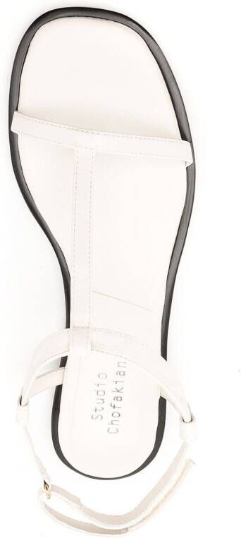 Studio Chofakian Studio 100 flat sandals White