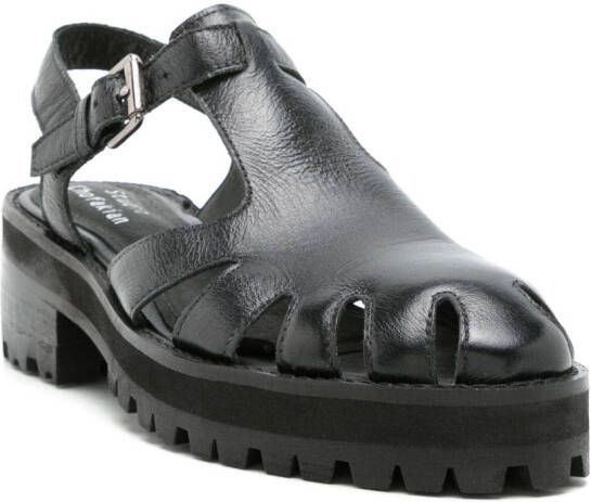 Studio Chofakian Studio 117 55mm leather sandals Black