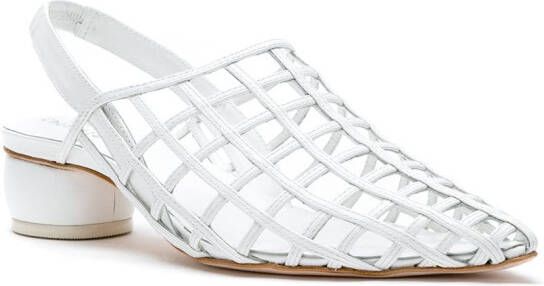 Studio Chofakian Studio 60 leather sandals White