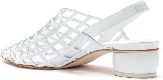 Studio Chofakian Studio 60 leather sandals White