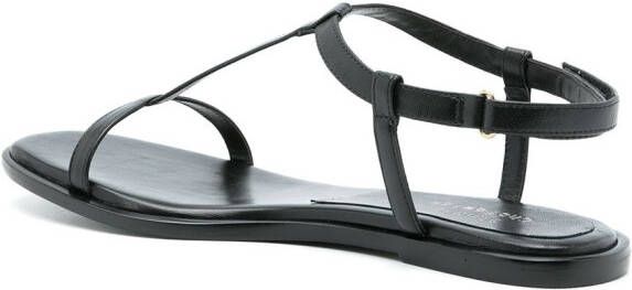 Studio Chofakian touch-strap leather sandals Black