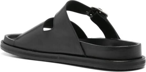 Studio Nicholson double-strap leather sandals Black