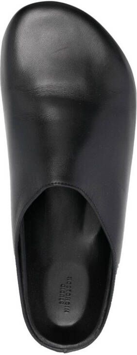 Studio Nicholson round-toe leather slippers Black