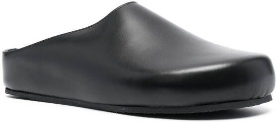 Studio Nicholson slip-on leather mules Black