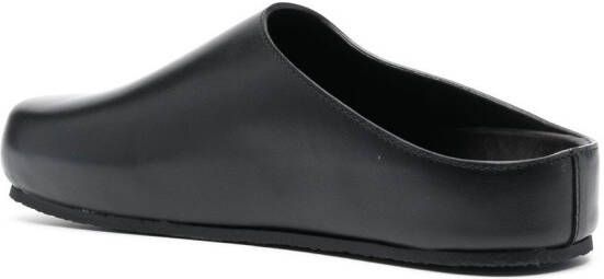 Studio Nicholson slip-on leather mules Black