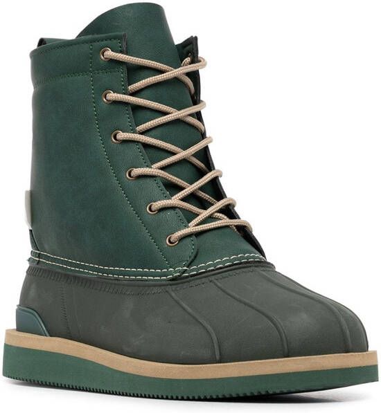 Suicoke ALAL-WPAB lace-up boots Green