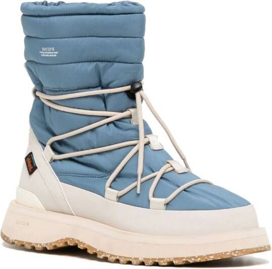 Suicoke BOWER quilted snow boots Blue
