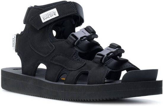 Suicoke buckle detail sandals Black