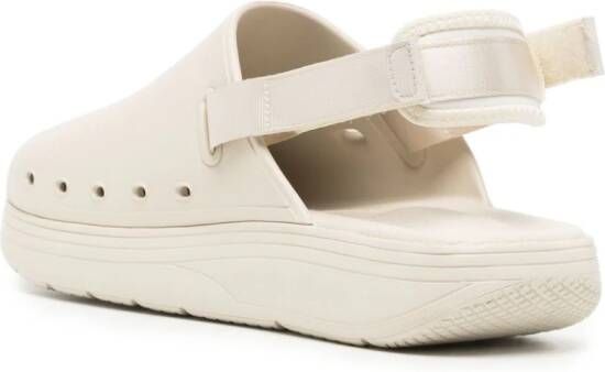 Suicoke Cappo logo-embossed slingback sandals Neutrals