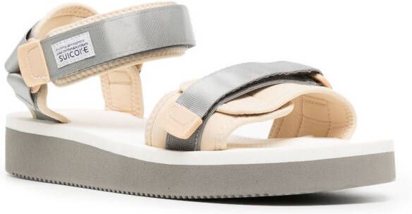 Suicoke CEL-PO touch-strap sandals White