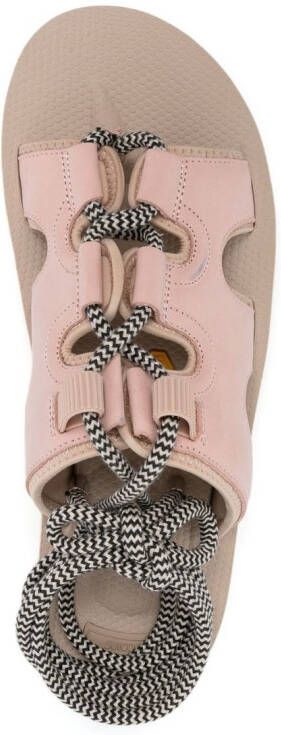 Suicoke cut-out ankle strap sandals Pink