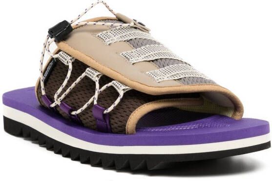 Suicoke DAO-2 drawstring-strap sandals Purple
