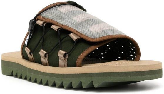 Suicoke dao-2ab ridged sandals Brown