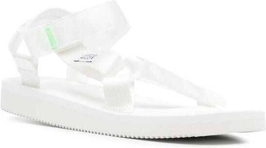 Suicoke Depa-Cab logo patch sandals White
