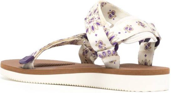 Suicoke DEPA-Cab paisley-print sandals White