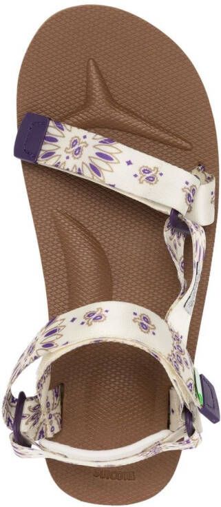 Suicoke DEPA-Cab paisley-print sandals White