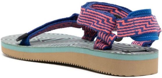 Suicoke DEPA-JC jacquard-strap sandals Blue